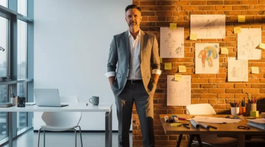 Professional franchisee balancing corporate guidelines with creative innovation