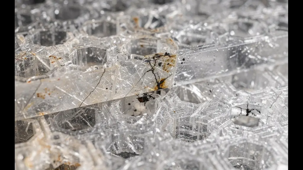Macro photography of crystalline structures representing quality of earnings and EBITDA consistency