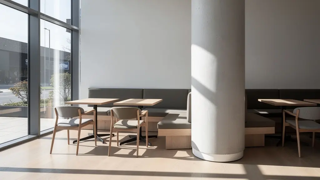 Business presentation showcasing franchise layout adaptation strategy